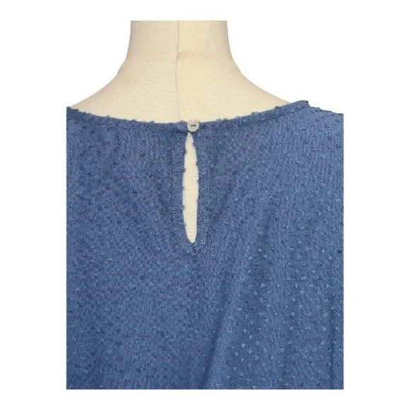 EUC Ava James blue textured long sleeve tie-back, tie-front/top – XL - Picture 6 of 11